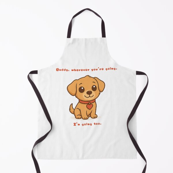 Item preview, Buddy, Wherever You're Going - Cute puppy dog heart designed and sold by Rick and Jess.