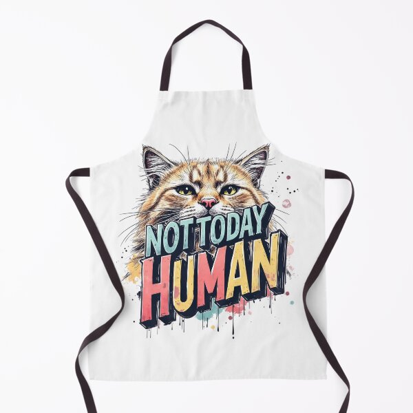 Item preview, Not Today, Human | Funny Lazy Cat Meme designed and sold by LR Vibe Studio.