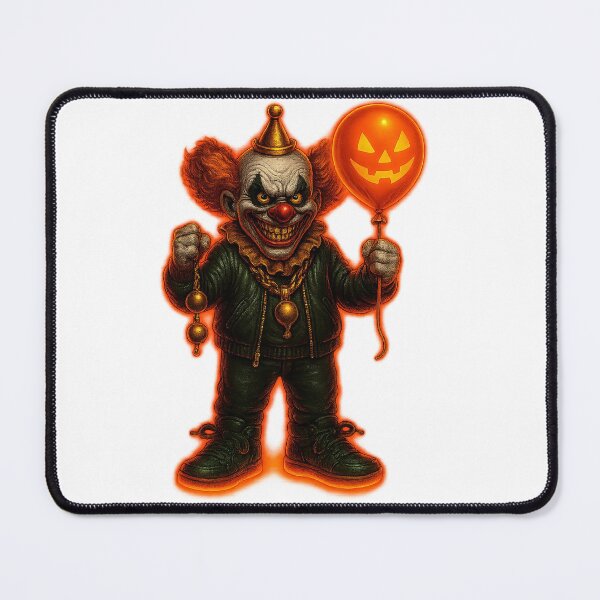 Item preview, Evil Clown with Pumpkin Balloon designed and sold by FunnySignalStudio.