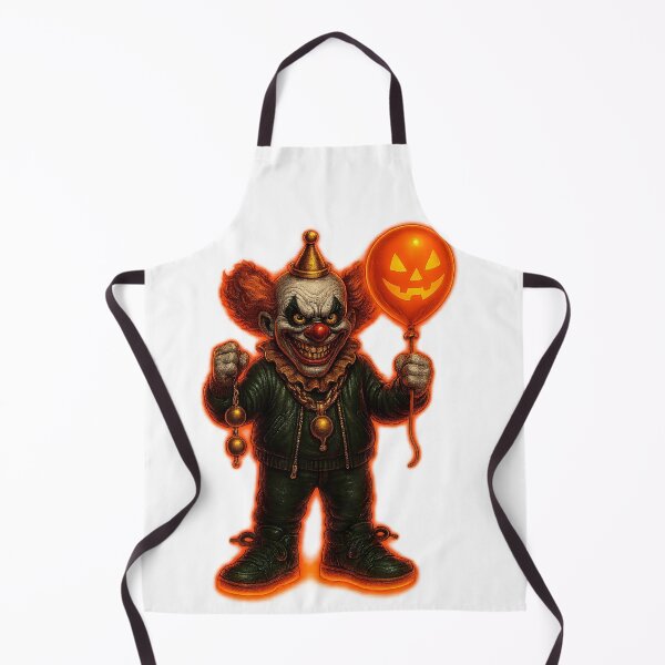 Item preview, Evil Clown with Pumpkin Balloon designed and sold by FunnySignalStudio.