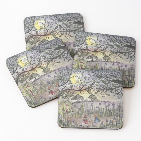 Item preview, Pale Moon with Mice and Flowers. designed and sold by RMHamilton.