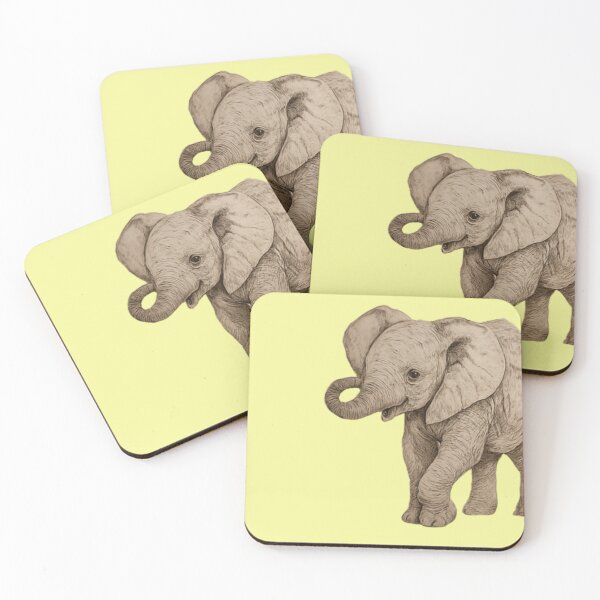 Item preview, Curled Trunk Elephant Sticker/L2D  designed and sold by L2Dcreations.