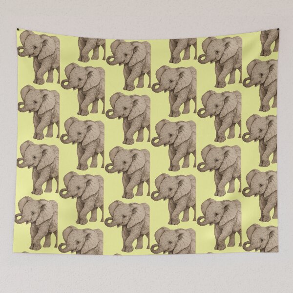 Item preview, Curled Trunk Elephant Sticker/L2D  designed and sold by L2Dcreations.