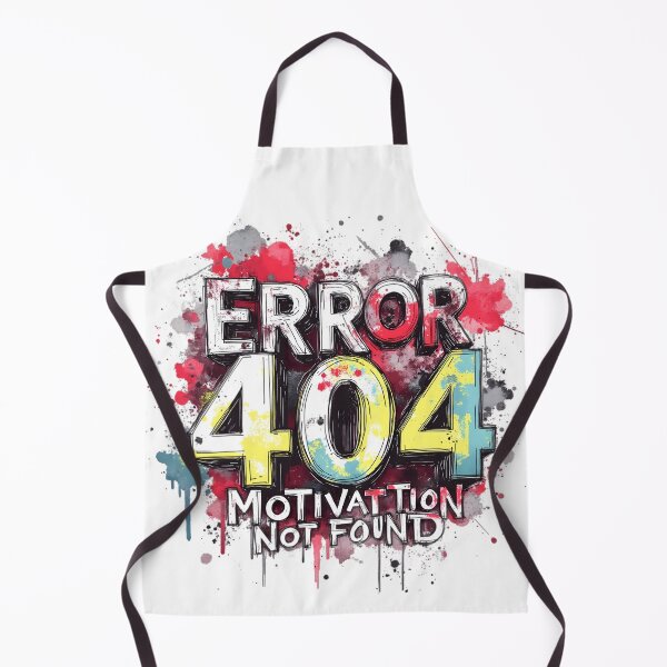 Item preview, Error 404: Motivation Not Found | Funny Tech Meme designed and sold by LR Vibe Studio.