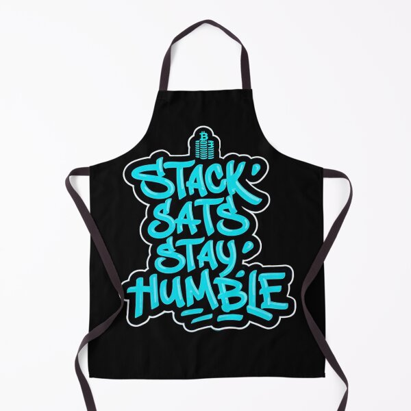 Item preview, Stack Sats Stay Humble Blockchain Quote designed and sold by RadDeck.