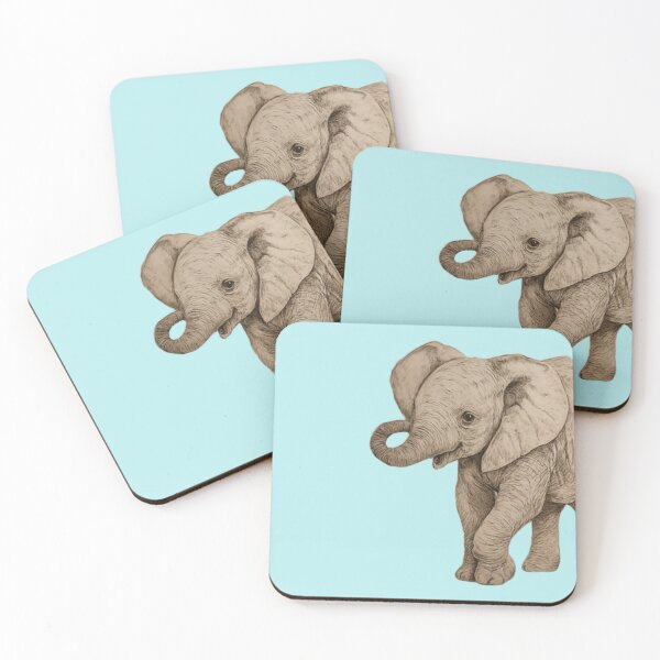 Item preview, Curled Trunk Elephant Sticker/L2D  designed and sold by L2Dcreations.