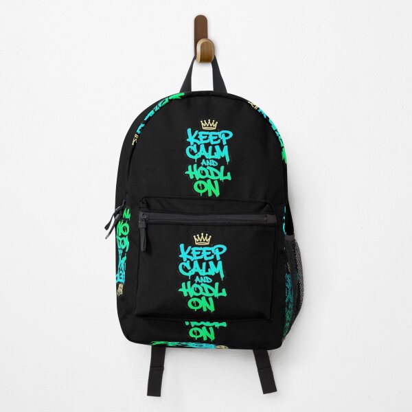 Artikelvorschau, Bleib ruhig und halte Bitcoin Streetwear Art entworfen und verkauft von RadDeck.