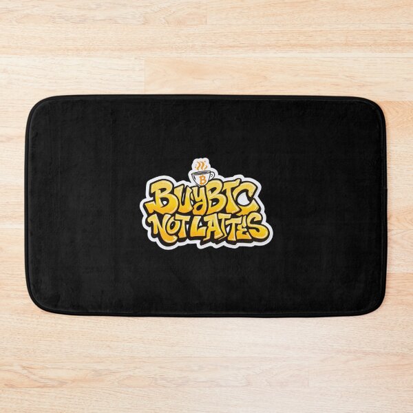 Item preview, Buy BTC Not Lattes Crypto Quote Artwork designed and sold by RadDeck.
