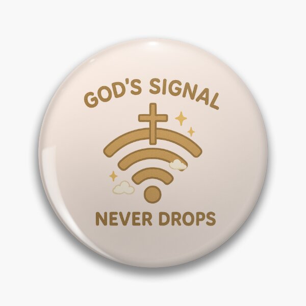 Item preview, God’s Signal Never Drops | Christian WiFi Cross Faith Digital Design designed and sold by Heavenly-Cloudz.