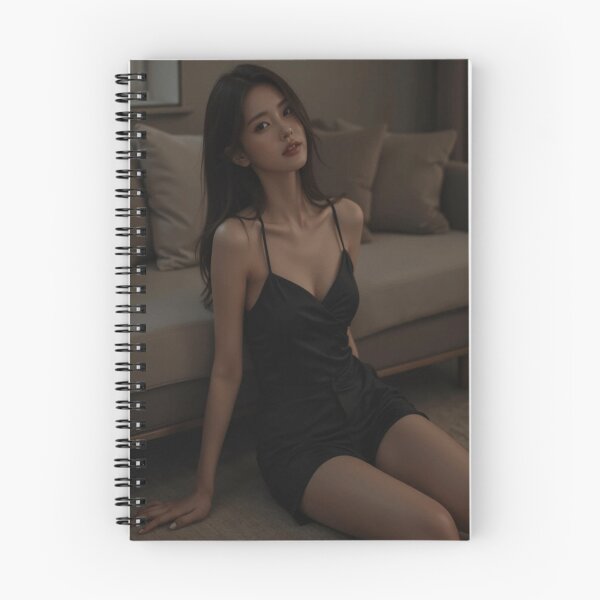 Item preview, Elegant Woman in Black Satin Camisole Poster designed and sold by SEIMEI2025.