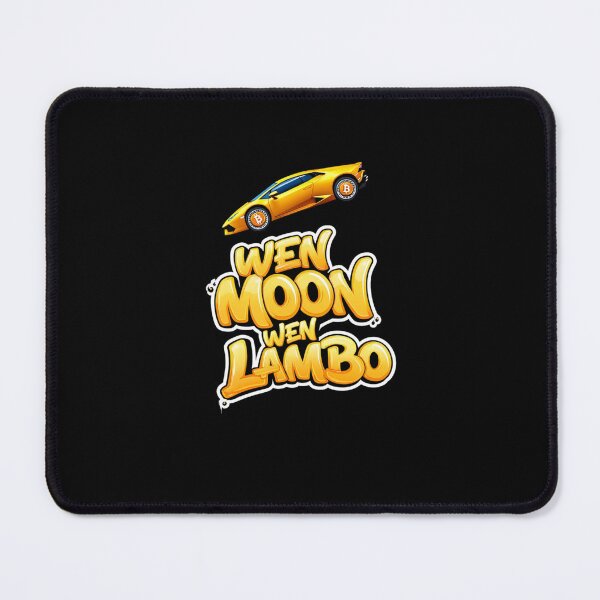 Item preview, Bitcoin Wen Moon Wen Lambo Crypto Slogan Artwork designed and sold by RadDeck.