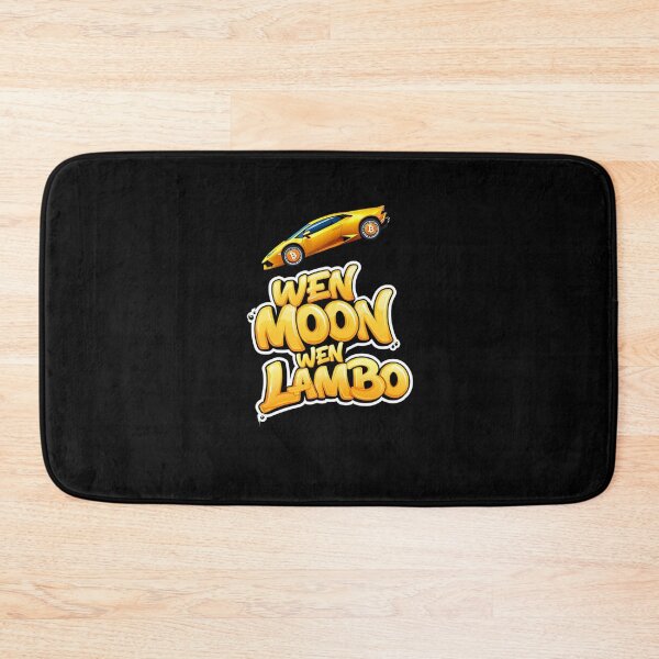 Item preview, Bitcoin Wen Moon Wen Lambo Crypto Slogan Artwork designed and sold by RadDeck.