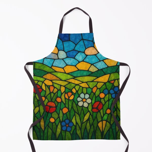 Item preview, Stained-Glass Meadow Artwork designed and sold by ThePinkProject.