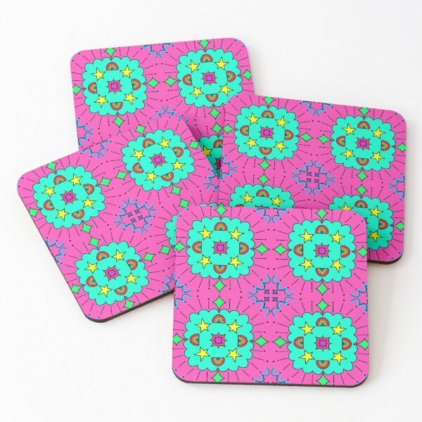 Item preview, Bright rainbow and star motif designed and sold by cascadiacreator.
