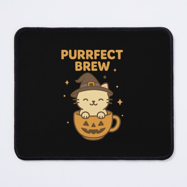 Item preview, Purrfect Brew – Halloween Witch Cat in Pumpkin Mug designed and sold by Hot Cool Awesome.