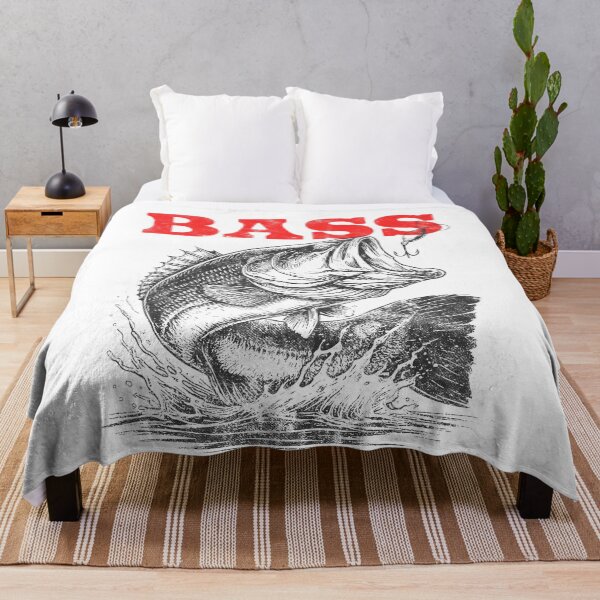 Item preview, Vintage Large Mouth Bass Fishing Retro Angler designed and sold by TeeByDesignsCo®.