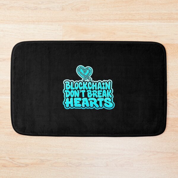 Item preview, Bitcoin Blockchain Don’t Break Hearts Graffiti Design designed and sold by RadDeck.