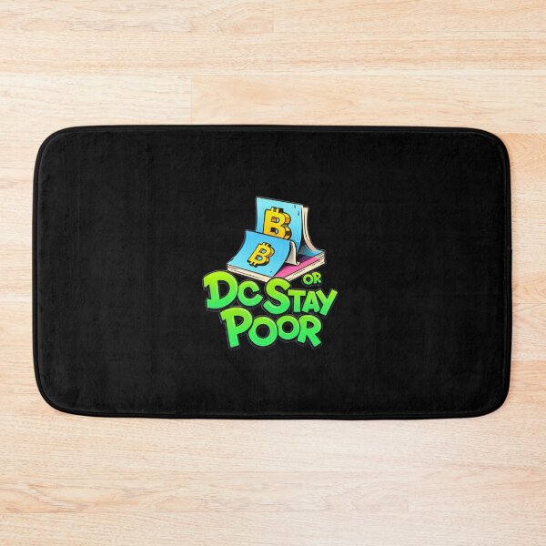 Item preview, Bitcoin DCA Or Stay Poor Graffiti Slogan Art designed and sold by RadDeck.