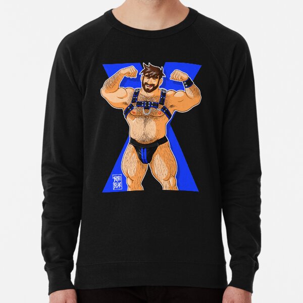 ADAM LIKES HARNESS - BLUE Lightweight Sweatshirt