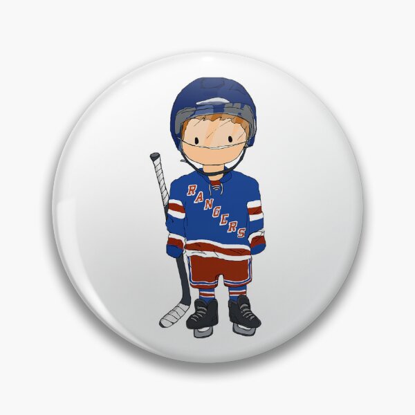 Item preview, Mini Rangers Hockey Player (Home Jersey) designed and sold by SpineapDesign.