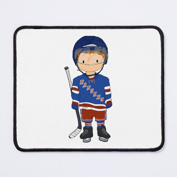 Item preview, Mini Rangers Hockey Player (Home Jersey) designed and sold by SpineapDesign.