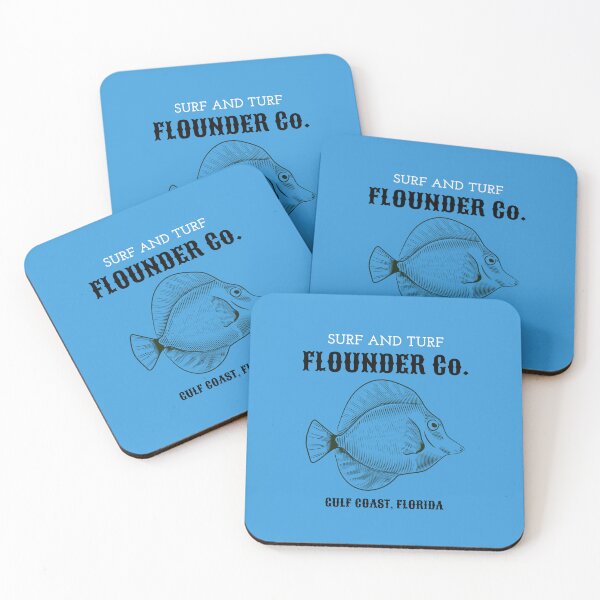 Item preview, Flounder Co. – Surf & Turf, Gulf Coast Florida designed and sold by Novel Works Studio.