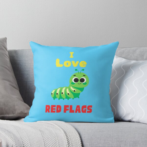 Item preview, Cute Caterpillar - Red Flag - Transparent designed and sold by MrGoosesStuff.