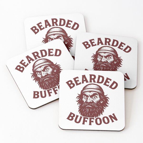 Item preview, Bearded Buffoon Funny Beard Lover Graphic Retro Humor Design designed and sold by tronictees.