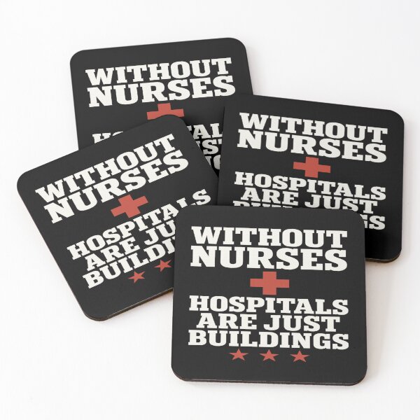 Item preview, Without Nurses Hospitals Are Just Buildings T-Shirt – Nurse Pride Gift Tee designed and sold by POD DYNASTY | Original Print On Demand T-Shirt Graphics.