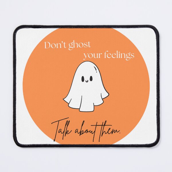 Item preview, White/Black Lettering Ghost designed and sold by CounselorCaylie.