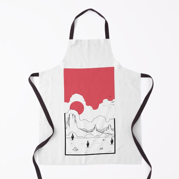 Item preview, Red Land Sunset – Minimalist Landscape Art designed and sold by Artsilhouette.