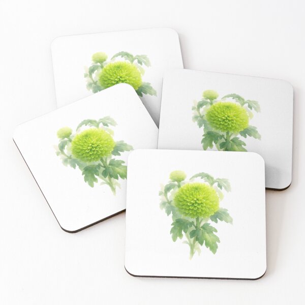 Item preview, Green Pompon Chrysanthemum designed and sold by HOMETOWN86.