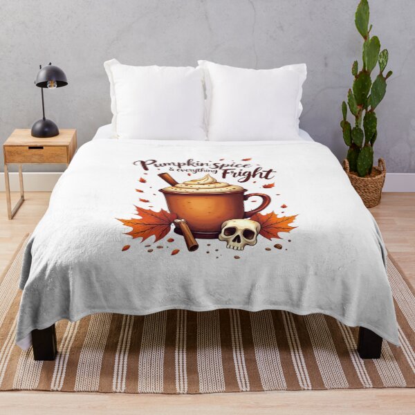 Item preview, Pumpkin Spice & Everything Fright T-Shirt – Spooky Fall Coffee Cup Design designed and sold by Adira-And-Mom.