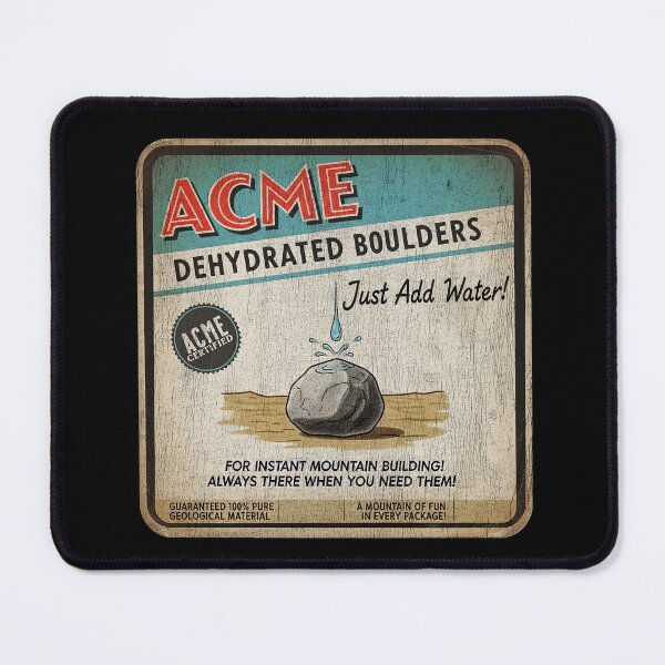 Item preview, ACME Dehydrated Boulders | Vintage Cartoon Fan Parody designed and sold by dwinburn.