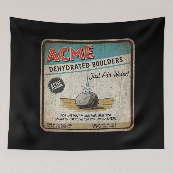 Item preview, ACME Dehydrated Boulders | Vintage Cartoon Fan Parody designed and sold by dwinburn.