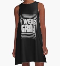 Vintage Aphasia Awareness Gift A-Line Dress