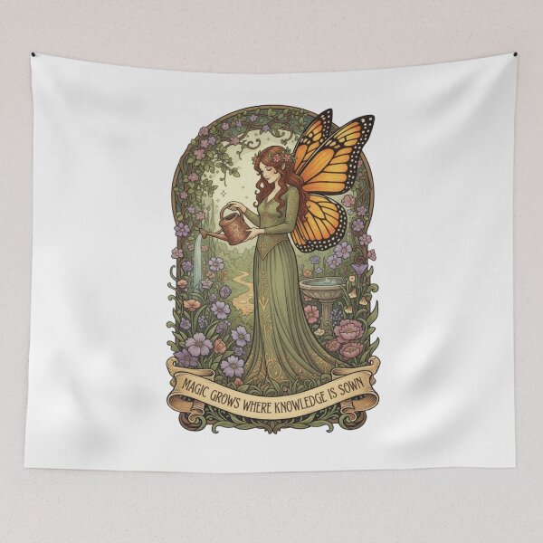 Item preview, Magic Garden Guardian – Knowledge Blossom Fairy designed and sold by FaerieFusion.