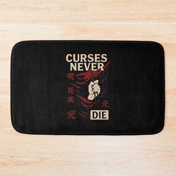 Item preview, Curses Never Die – Grin of Defiance designed and sold by Otakism.