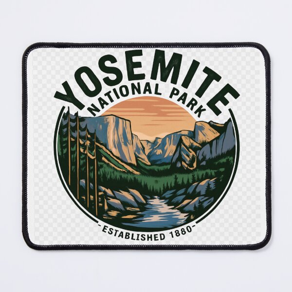Item preview, Yosemite National Park Vintage Design – Scenic Wilderness Artwork designed and sold by GRAPHIX444.
