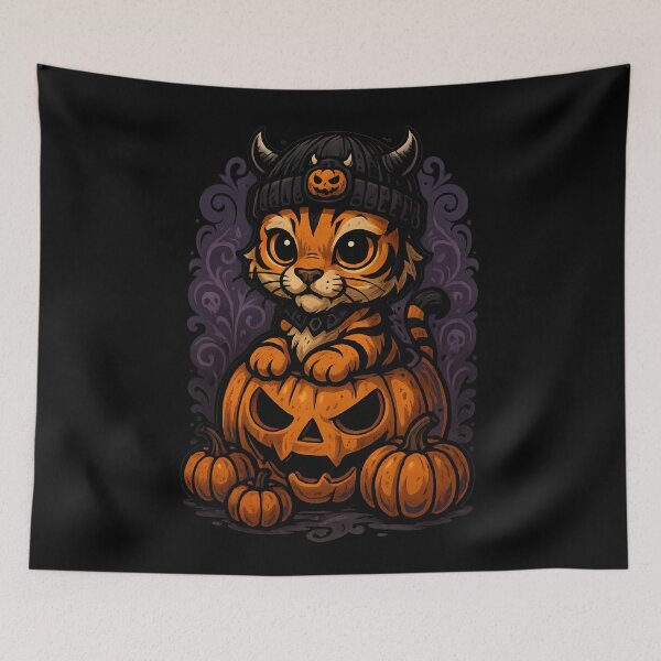Item preview, Cute Halloween Tiger designed and sold by Bawek85Designs.