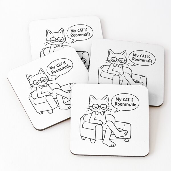 Item preview, My Cat Is My Roommate designed and sold by Cookiezoo.