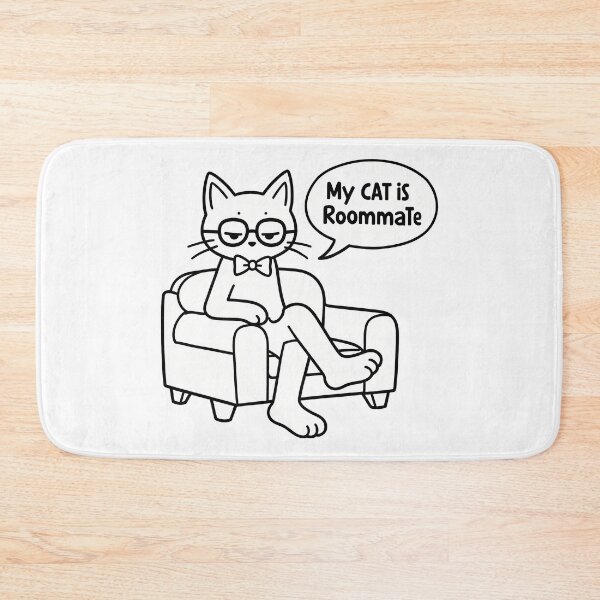 Item preview, My Cat Is My Roommate designed and sold by Cookiezoo.