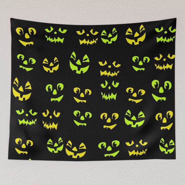 Item preview, Spooky Neon Halloween Smiles Seamless Repeat designed and sold by Sharon Schwalbe.