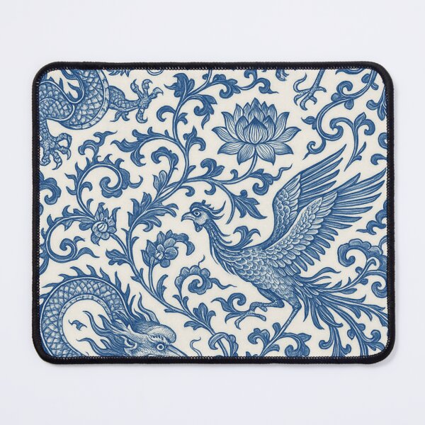 Item preview, Ming dynasty style Chinese dragon and pheonix with lotus pattern designed and sold by Kristylynn757.