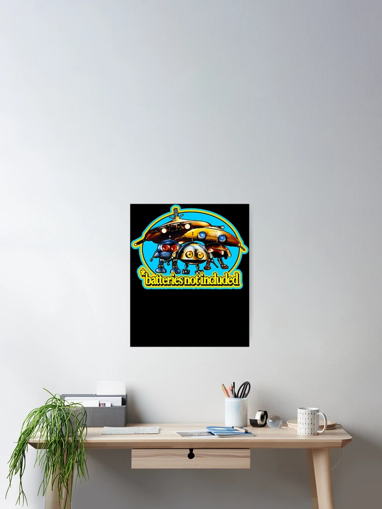 Thumbnail 2 of 3, Poster, Batteries Not Included Robots designed and sold by ROBERTWILSHOP.
