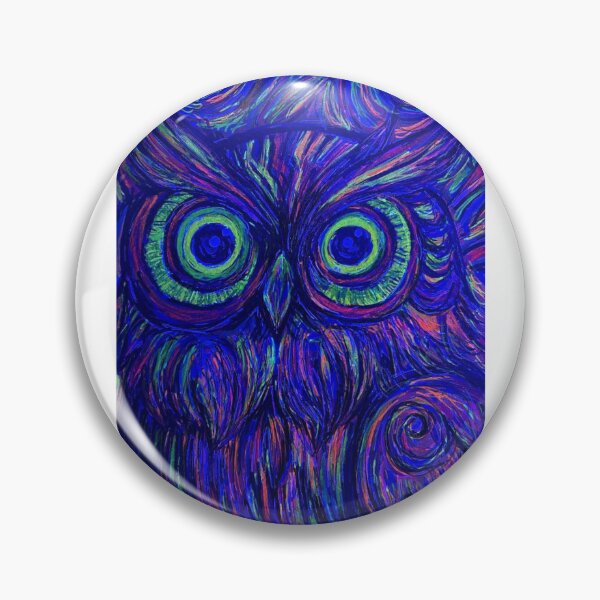 Item preview, Psychedelic Owl – Neon Swirl Art designed and sold by Paoarts216.