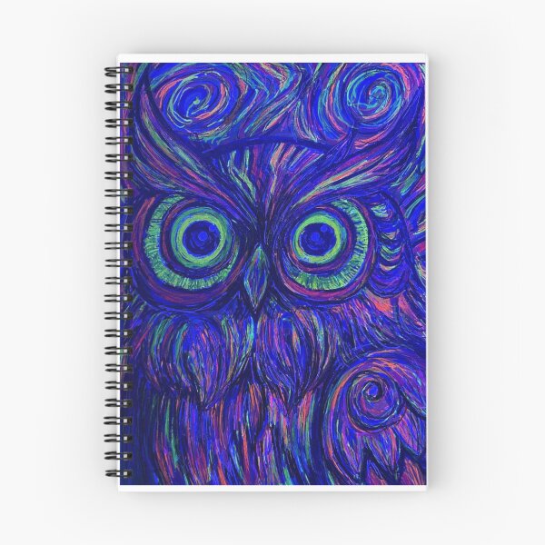 Item preview, Psychedelic Owl – Neon Swirl Art designed and sold by Paoarts216.