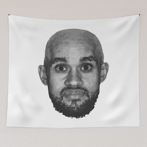 Item preview, Bald Derrick White Funny Vintage Face designed and sold by HumbertoVillarr.