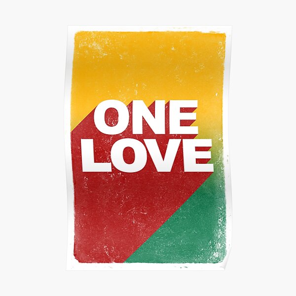 affiche citation reggae rasta un amour Poster