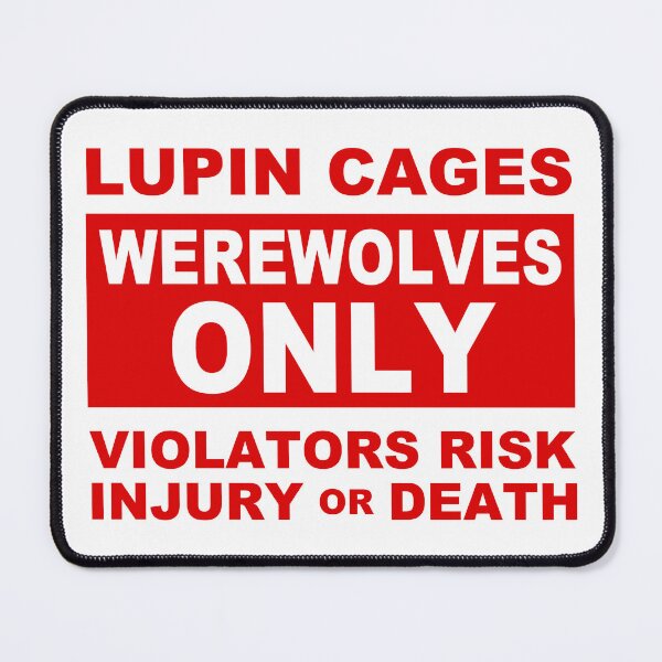 Item preview, Werewolves Only; Lupin Cages; designed and sold by StickerApe.